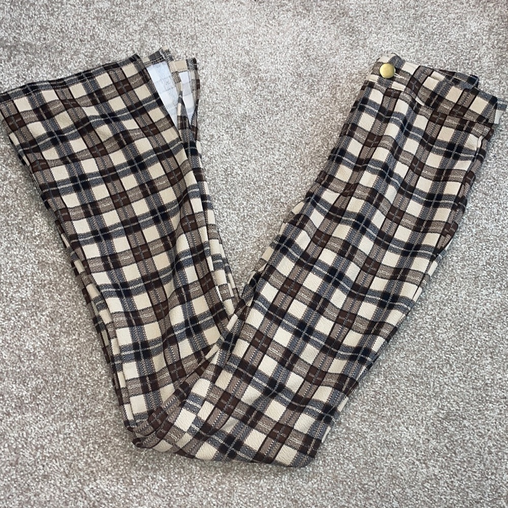 Knit flare pants